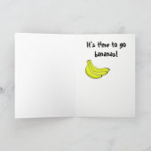 De Kaart van de Verjaardag van bananen (Binnen)