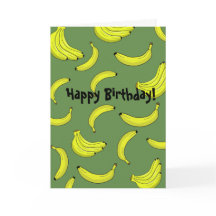 De Kaart van de Verjaardag van bananen