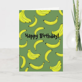 De Kaart van de Verjaardag van bananen