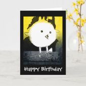 De Kaart van de Verjaardag van Chicklet (Gele Bloem)