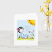 De kaart van de Verjaardag van ChinaGirlLove (Gele Bloem)