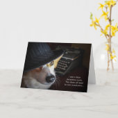 De kaart van de Verjaardag van Corgi van de (Gele Bloem)