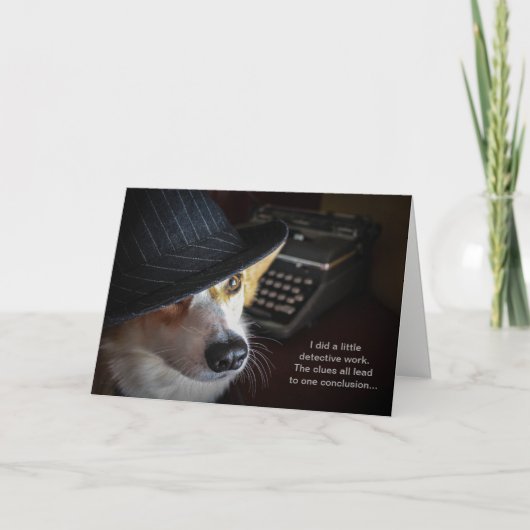 De kaart van de Verjaardag van Corgi van de (Voorkant)