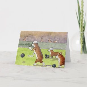 De Kaart van de Verjaardag van Corgis van het