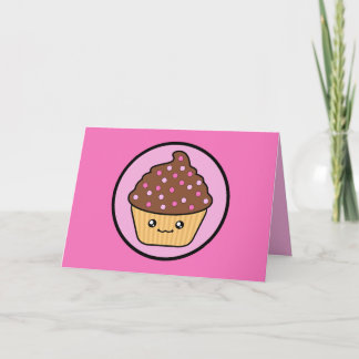De Kaart van de Verjaardag van Cupcake van de