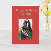 De Kaart van de Verjaardag van dames (Gele Bloem)