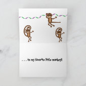 De Kaart van de Verjaardag van de aap (Binnen)