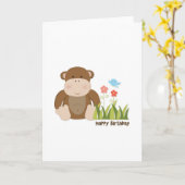De Kaart van de Verjaardag van de Aap van het (Gele Bloem)