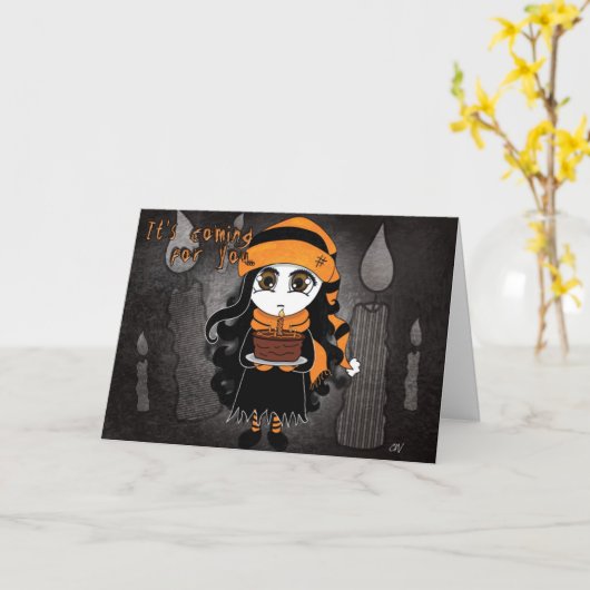 De Kaart van de verjaardag "van de Angst" (Gele Bloem)