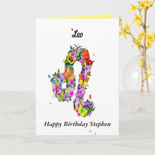 De Kaart van de Verjaardag van de astrologie (Gele Bloem)