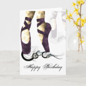 De Kaart van de Verjaardag van de ballerina (Gele Bloem)