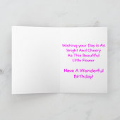 De Kaart van de Verjaardag van de Bloem van de (Binnen)