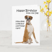 De Kaart van de Verjaardag van de bokser (Gele Bloem)