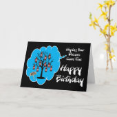 De Kaart van de Verjaardag van de Boom van het (Gele Bloem)