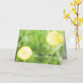 De Kaart van de Verjaardag van de boterbloem (Gele Bloem)