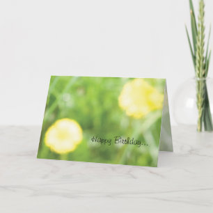 De Kaart van de Verjaardag van de boterbloem
