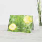 De Kaart van de Verjaardag van de boterbloem (Voorkant)