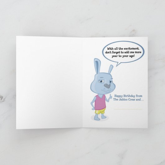 De Kaart van de Verjaardag van de braam (Binnen)