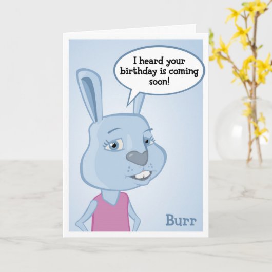 De Kaart van de Verjaardag van de braam (Gele Bloem)