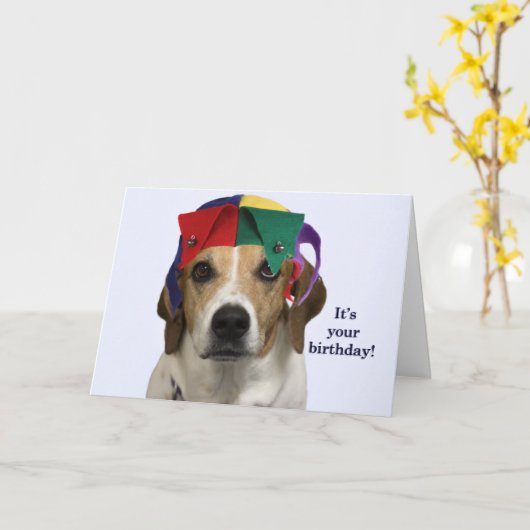 De Kaart van de Verjaardag van de brak door Nadruk (Gele Bloem)