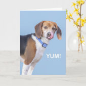 De Kaart van de Verjaardag van de brak door nadruk (Gele Bloem)