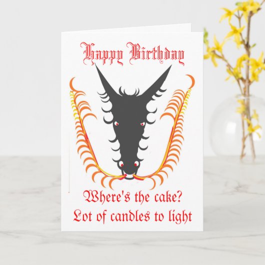 De kaart van de Verjaardag van de Brand van de (Gele Bloem)