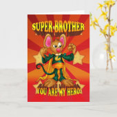 De Kaart van de Verjaardag van de broer - de Super (Gele Bloem)