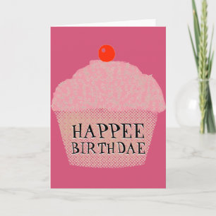 De Kaart van de Verjaardag van de Cake van