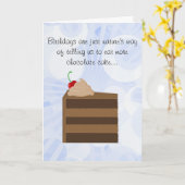 De Kaart van de Verjaardag van de Cake van de (Gele Bloem)