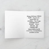 De kaart van de Verjaardag van de Dierenriem van (Binnen)