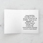 De kaart van de Verjaardag van de Dierenriem van (Binnen)