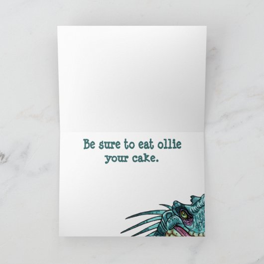 De Kaart van de Verjaardag van de dinosaurus (Binnen)