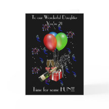 DE KAART VAN DE VERJAARDAG VAN DE DOCHTER