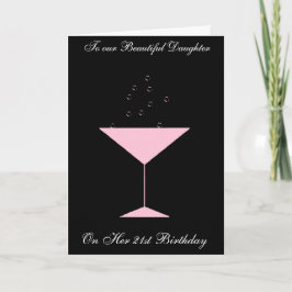 DE KAART VAN DE VERJAARDAG VAN DE DOCHTER