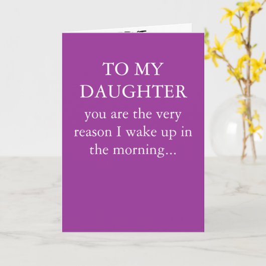 DE KAART VAN DE VERJAARDAG VAN DE DOCHTER (Gele Bloem)