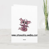 De Kaart van de Verjaardag van de Draak van het (Achterkant)