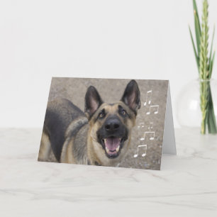 De Kaart van de Verjaardag van de Duitse herder