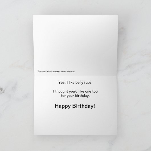 De Kaart van de Verjaardag van de Duitse herder (Binnen)