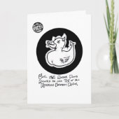 De Kaart van de Verjaardag "van de Eend van de (Voorkant)