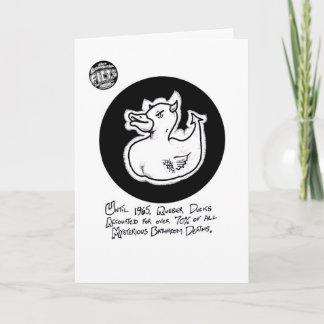 De Kaart van de Verjaardag "van de Eend van de