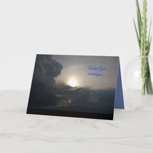 De Kaart van de Verjaardag van de engel (Voorkant)