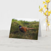 De kaart van de Verjaardag van de fazant (Gele Bloem)