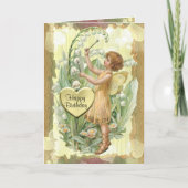 De Kaart van de Verjaardag van de fee en van het (Voorkant)