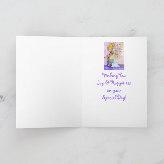 De Kaart van de Verjaardag van de Fee van (Binnen)