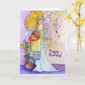 De Kaart van de Verjaardag van de Fee van (Gele Bloem)