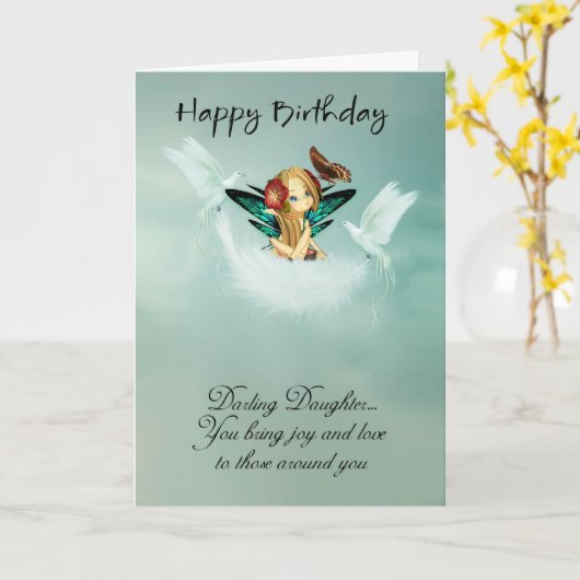 De Kaart van de Verjaardag van de Fee van de (Gele Bloem)