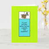 De Kaart van de Verjaardag van de fiesta (Gele Bloem)