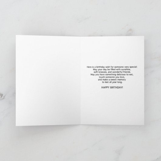 De Kaart van de Verjaardag van de flamingo (Binnen)