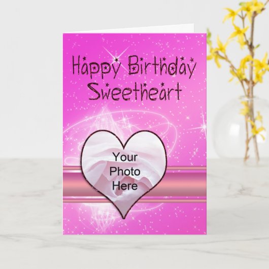 De Kaart van de Verjaardag van de Foto van het (Gele Bloem)