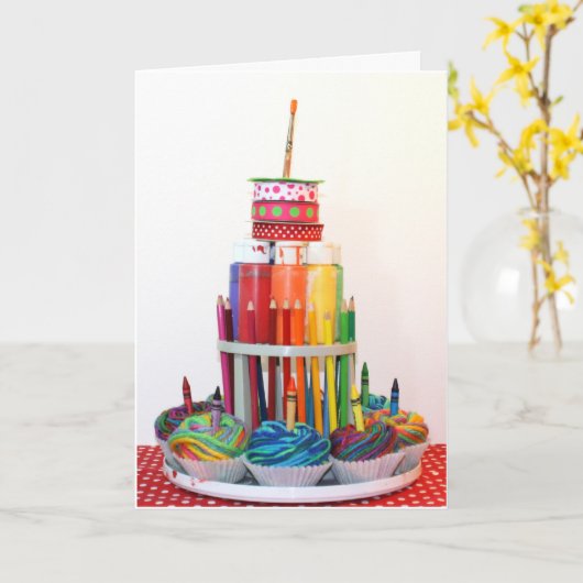 De Kaart van de Verjaardag van de Fotografie "van (Gele Bloem)